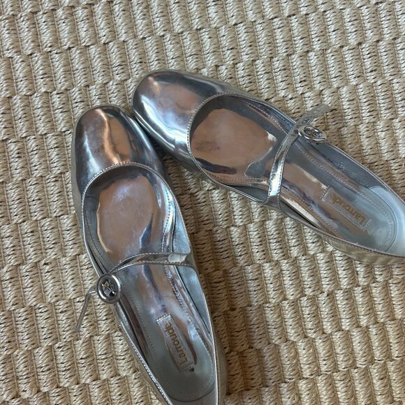 Larroude Patent Leather Mary Jane Flats - Size 8.5 - Picture 4 of 5
